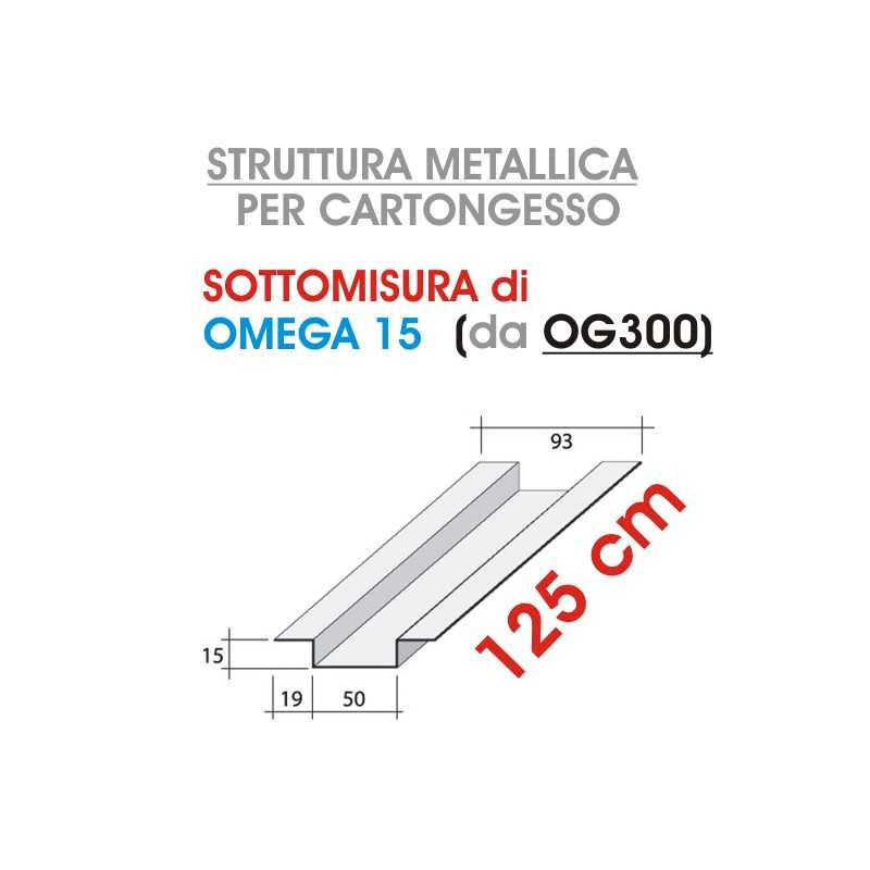 Siniat - Profilo OMEGA 15 da 125cm (prodotto da OG300) - a soli 4,00 € su FESEA online - fesea.shop
