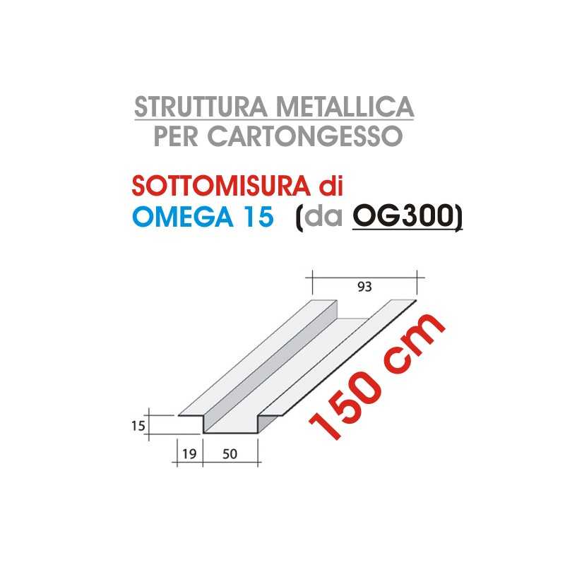 Siniat - Profilo OMEGA 15 da 150cm (prodotto da OG300) - a soli 4,50 € su FESEA online - fesea.shop
