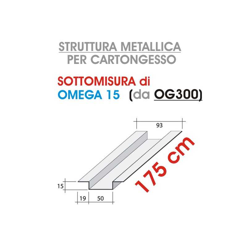 Siniat - Profilo OMEGA 15 da 175cm (prodotto da OG300) - a soli 5,80 € su FESEA online - fesea.shop
