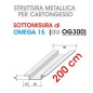 Profilo OMEGA 15 da 200cm (prodotto da OG300)