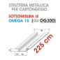Profilo OMEGA 15 da 225cm (prodotto da OG300)