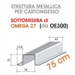 Siniat - Profilo OMEGA 27 da 75cm (prodotto da OE300) - a soli 2,40 € su FESEA online - fesea.shop