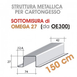 Siniat - Profilo OMEGA 27 da 150cm (prodotto da OE300) - a soli 4,80 € su FESEA online - fesea.shop