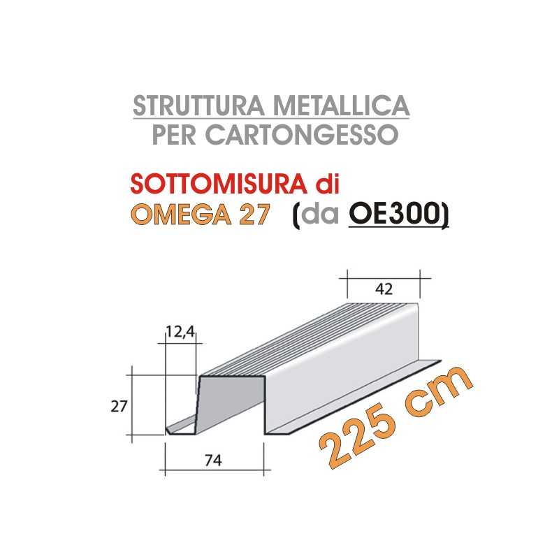 Siniat - Profilo OMEGA 27 da 225cm (prodotto da OE300) - a soli 7,30 € su FESEA online - fesea.shop