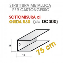 Siniat - GUIDA U30/28 da 75cm DC300 SINIAT (29x29x29) - a soli 1,60 € su FESEA online - fesea.shop