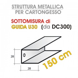 Siniat - GUIDA U30/28 da 150cm DC300 SINIAT (29x29x29) - a soli 3,20 € su FESEA online - fesea.shop