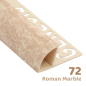 PROFILO in PVC ARROTONDATO 10mmColore:  MARRONE GRANITO (72)Lunghezza MT: 2,50