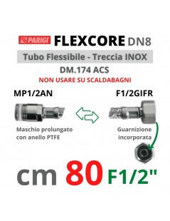 FLESSIBILE INOX M1/2"xF1/2"  80cm FLEXCORE  CX8757208001