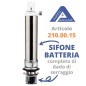 SIFONE BATTERIA COMPLETO di  DADO di SERRAGGIO RIZZO Art. 210.00.15