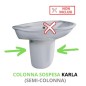 COLONNA SOSPESA KARLA per LAVABO (SEMICOLONNA)