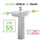 LAVABO 55x44  Serie: KARLA Colore: BIANCO