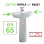 LAVABO 65x51  Serie: KARLA Colore: BIANCO