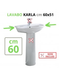 LAVABO 60x51  Serie: KARLA Colore: BIANCO