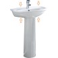 LAVABO 55x44  Serie: KARLA Colore: BIANCO