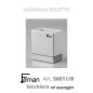 DILETTA - BICCHIERE appoggio Serie Accessori Bagno FEMAN