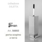 DILETTA - PORTA SCOPINO a terra Serie Accessori Bagno FEMAN