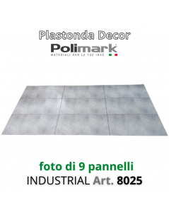 Polimark - Plastonda decor INDUSTRIAL (8025) PANNELLO DECORATIVO cm 50x100