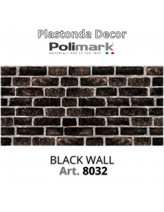 Polimark - Plastonda decor BLACK WALL (8032) PANNELLO DECORATIVO cm 50x100