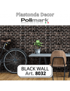 Polimark - Plastonda decor BLACK WALL (8032) PANNELLO DECORATIVO cm 50x100