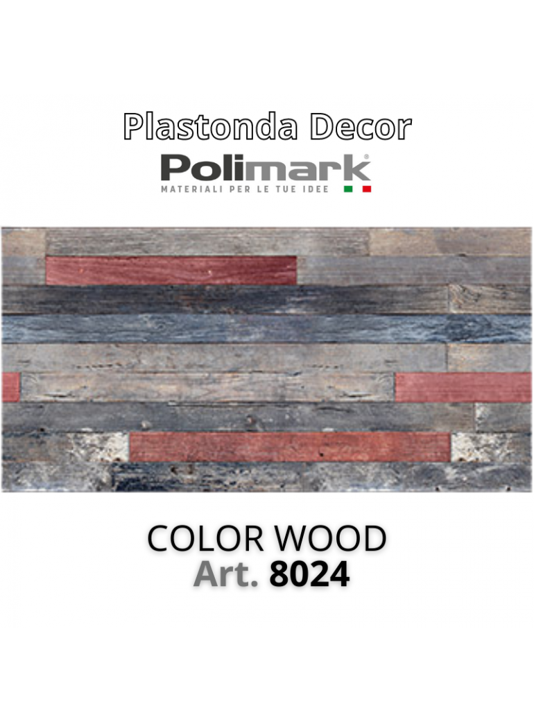 Polimark - Plastonda decor COLOR WOOD (8024) PANNELLO DECORATIVO cm 50x100