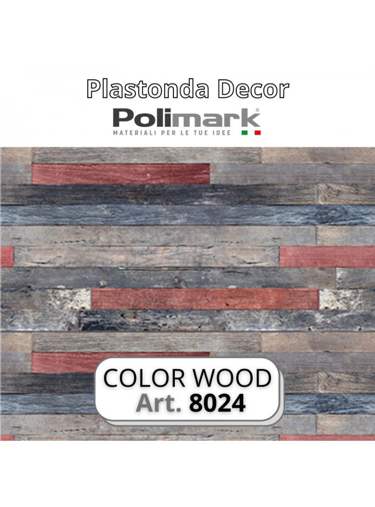 Polimark - Plastonda decor COLOR WOOD (8024) PANNELLO DECORATIVO cm 50x100