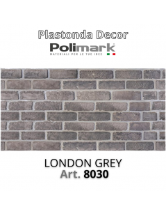 Polimark - Plastonda decor LONDON GREY (8030) PANNELLO DECORATIVO cm 50x100
