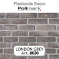 Plastonda decor LONDON GREY (8030) PANNELLO DECORATIVO cm 50x100