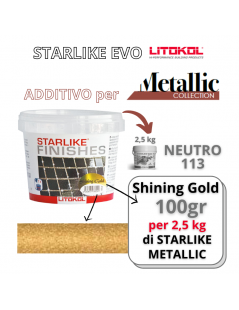 LITOKOL - Additivo Shining Gold 100gr METALLIC Collection per STARLIKE EVO 2,5 kg - a soli 26,00 € su FESEA online - fesea.shop