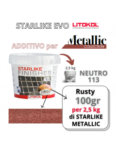 LITOKOL - Additivo Rusty 100gr METALLIC Collection per STARLIKE EVO 2,5 kg - a soli 26,00 € su FESEA online - fesea.shop