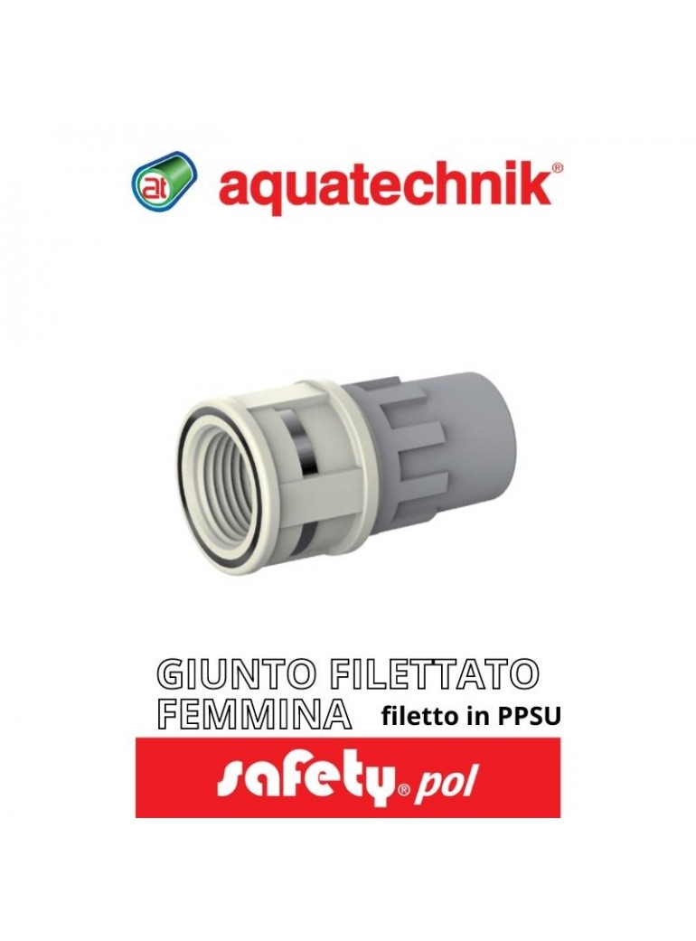 aquatechnik - GIUNTO FILETTATO F 1/2"-14 (SAFETY-POL) - su FESEA online - fesea.shop