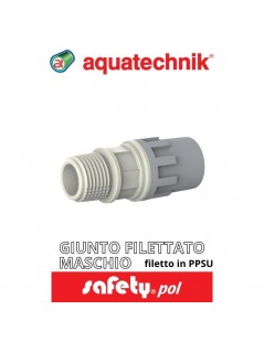 aquatechnik - GIUNTO FILETTATO M 1/2"-18 (SAFETY-POL) - su FESEA online - fesea.shop