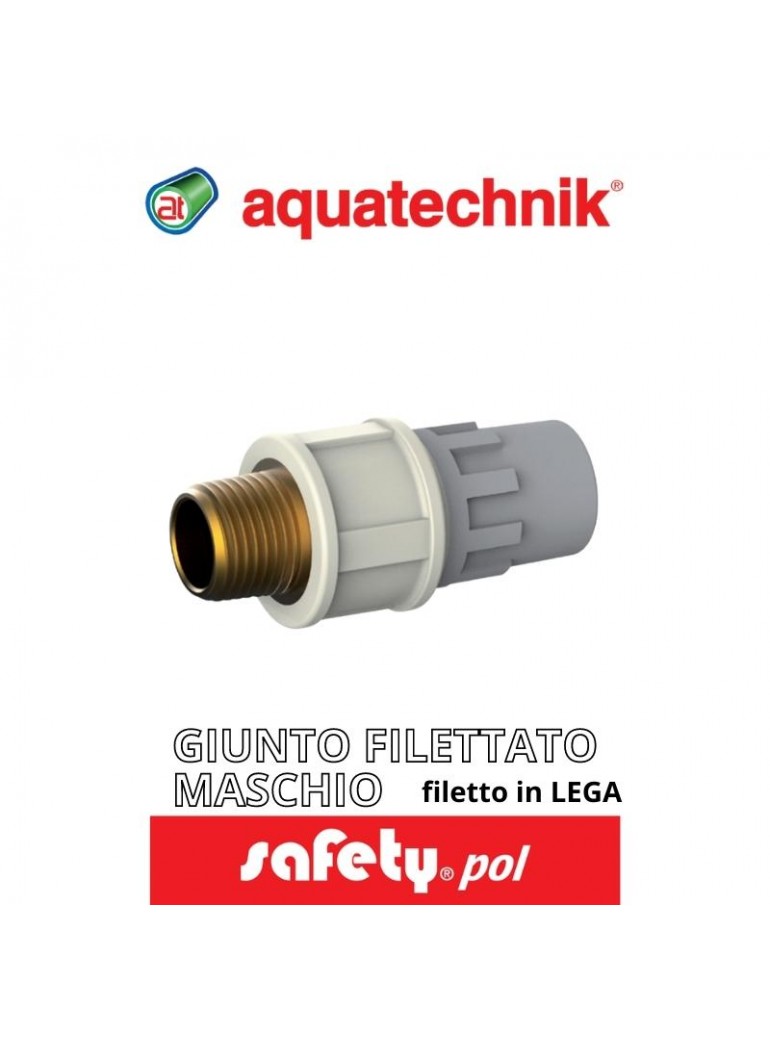 aquatechnik - GIUNTO FILETTATO M LEGA 1/2"-16 (SAFETY-POL) - su FESEA online - fesea.shop