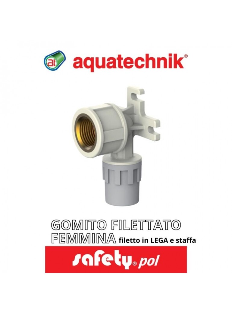 aquatechnik - GOMITO FIL.F C/STAFF LEGA 1/2"-16 (SAFETY-POL) - su FESEA online - fesea.shop