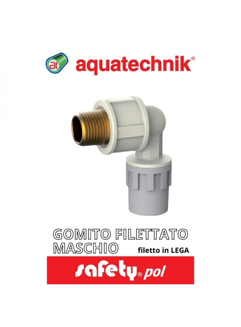 aquatechnik - GOMITO FILETTATO M LEGA 1/2"-16 (SAFETY-POL) - su FESEA online - fesea.shop