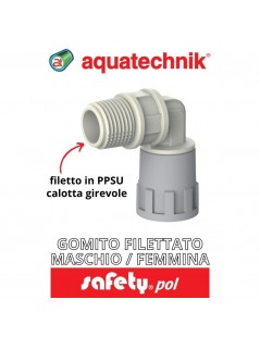 aquatechnik - GOMITO FILETTATO M/F 1/2"-20 (SAFETY-POL) - su FESEA online - fesea.shop