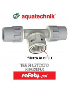 aquatechnik - TEE FILETTATO F 16-1/2"-16 (SAFETY-POL) - su FESEA online - fesea.shop