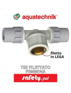 aquatechnik - TEE FILETTATO F LEGA 16-1/2"-16 (SAFETY-POL) - su FESEA online - fesea.shop