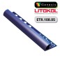 PROFILO in PVC ARROTONDATO 10mm Colore:  BLU LUCIDO (05) Lunghezza MT: 2,50
