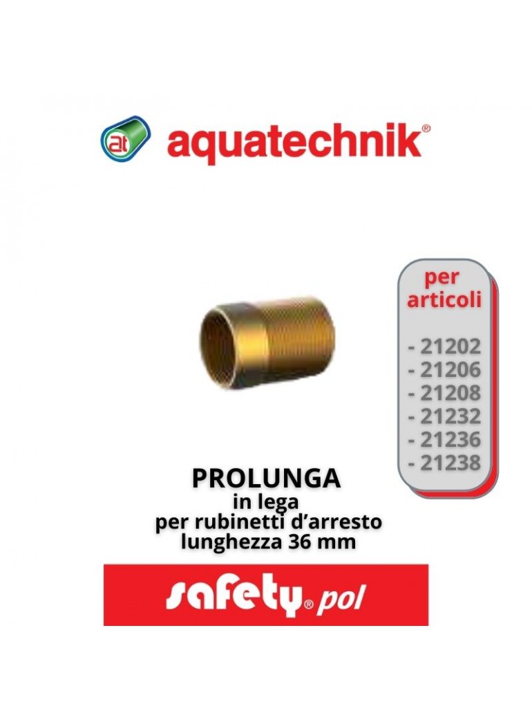 PROLUNGA per RUBINETTO  D'ARRESTO (SAFETY)