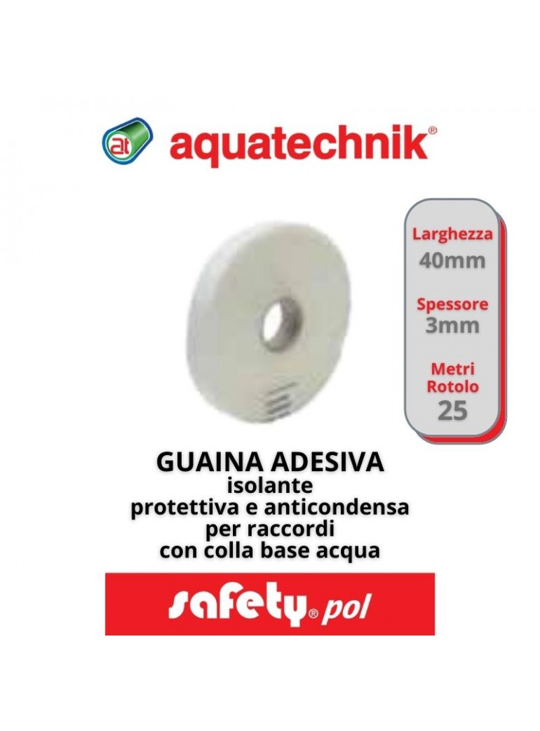 GUAINA ADESIVA ISOLANTE mm 40x3 da 25MT  (SAFETY)