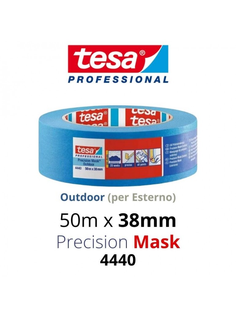Nastro Carta BLU tesa® 4440 Precision Mask Outdoor 50mX 38mm