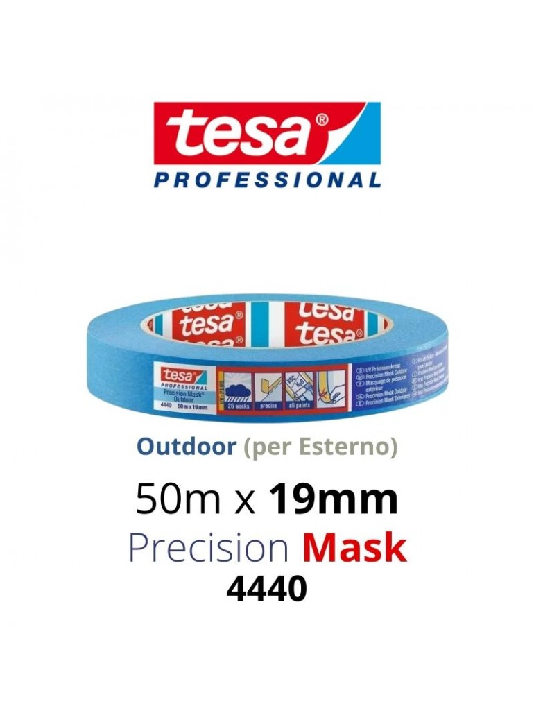 Nastro Carta BLU tesa® 4440 Precision Mask Outdoor 50mX 19mm