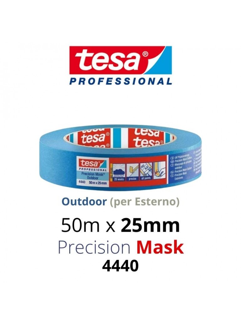 Nastro Carta BLU tesa® 4440 Precision Mask Outdoor 50mX 25mm