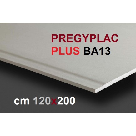 LASTRA in CartonGesso  PregyPlac Plus (SINIAT) BA13 da 120x200 Lastra STANDARD