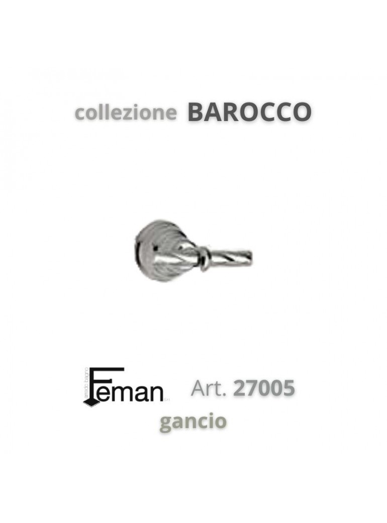 FEMAN - Accessori Bagno Serie BAROCCO GANCIO PORTA ACCAPPATOIO - su FESEA online - fesea.shop