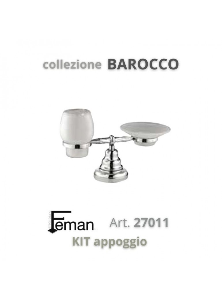 FEMAN - Accessori Bagno Serie BAROCCO Kit appoggio - su FESEA online - fesea.shop