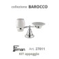 Accessori Bagno Serie BAROCCO Kit appoggio