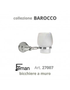 FEMAN - Accessori Bagno Serie BAROCCO porta BICCHIERE a muro - su FESEA online - fesea.shop