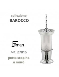 FEMAN - Accessori Bagno Serie BAROCCO porta SCOPINO in vetro a terra - su FESEA online - fesea.shop