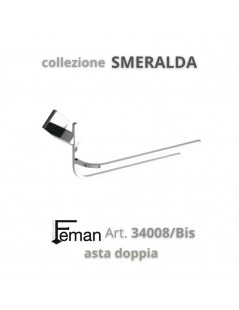 FEMAN - Accessori Bagno Serie SMERALDA asta doppia - su FESEA online - fesea.shop